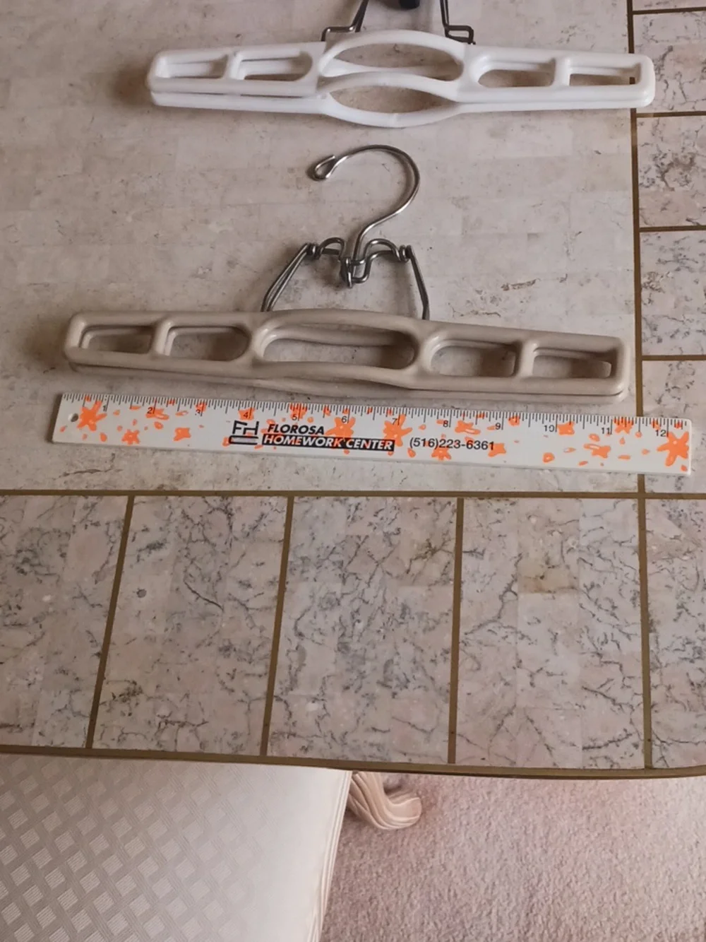 Vintage- Heavy Duty Locking Pants Hangers,,set of 2.....New,,see Description